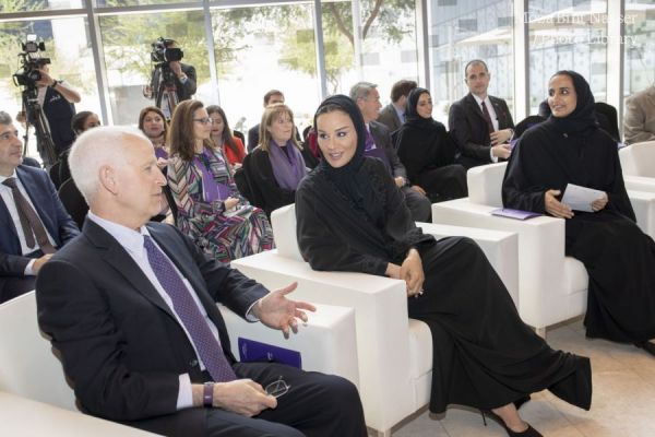 صاحبة السمو الشيخة موزا تفتتح "مجلس الإعلام" بجامعة نورثوسترن في قطر صاحبة السمو الشيخة موزا تفتتح "مجلس الإعلام" بجامعة نورثوسترن في قطر