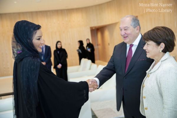 Her Highness meets with the President of Armenia