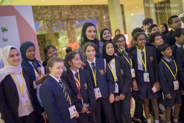 HH Sheikha Moza tours WISE Majlis