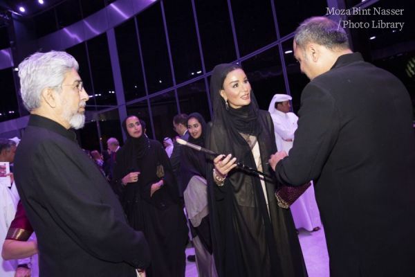 HH Sheikha Moza unveils final artwork by M. F. Husain