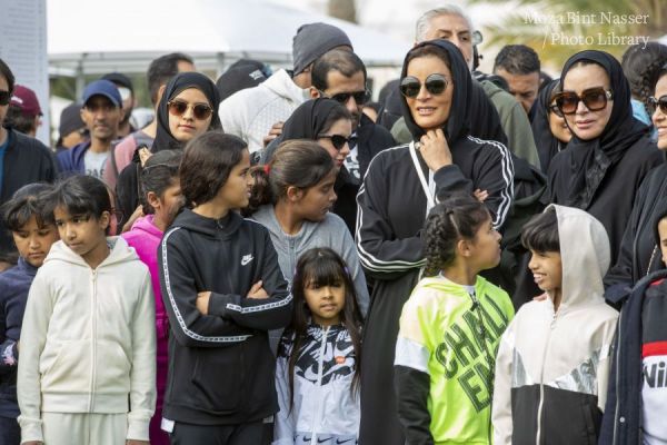 HH Sheikha Moza participates in Qatar National Sport Day 