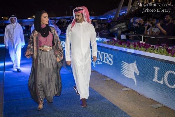 HH Sheikha Moza attends final of 2020 Longines Global Championship Tour 