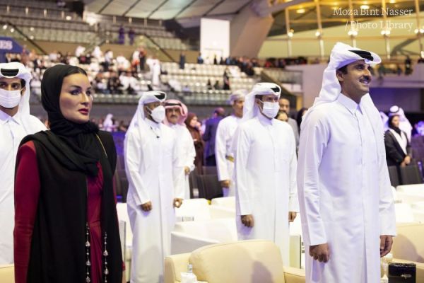 His Highness the Amir and Her Highness attend the 2022 QF Convocation