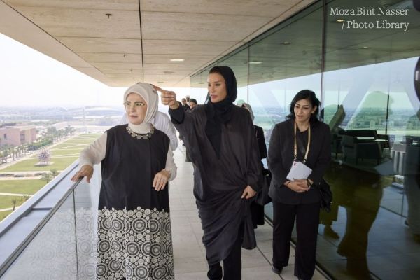 Her Highness Meets with the First Lady of Türkiye