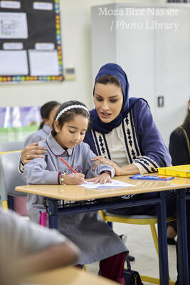 Her Highness visit the First Assalam School