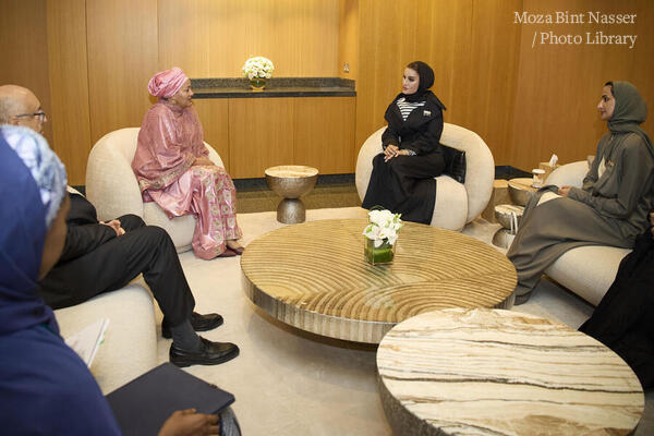 Her Highness Meets with Deputy Secretary-General of the U.N