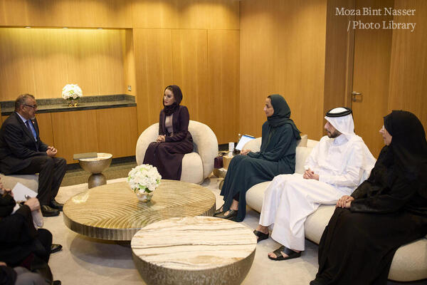 Her Highness Meets with Director-General of the World Health Organization