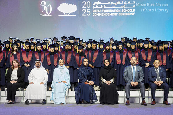 صاحبة السمو تشهد حفل تكريم مدارس مؤسسة قطر 2025