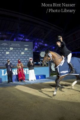 Their Highnesses attend the final of the Longines Global Championship Tour 2021